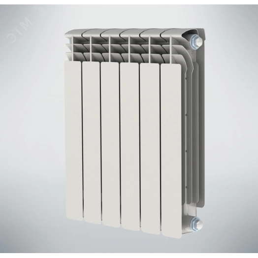 Радиатор биметаллический секционный 500/100/6 боковое подключение