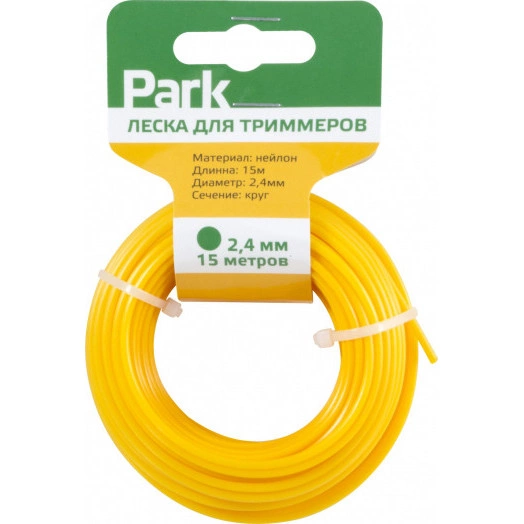 Леска для триммеров 2,4мм, 15м, круг.