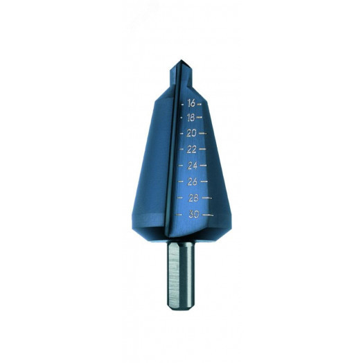 Сверло конусное, HSS TiAlN, d 6-20 мм, прямая канавка, трехплоскостной хвостовик, CBN шлифовка