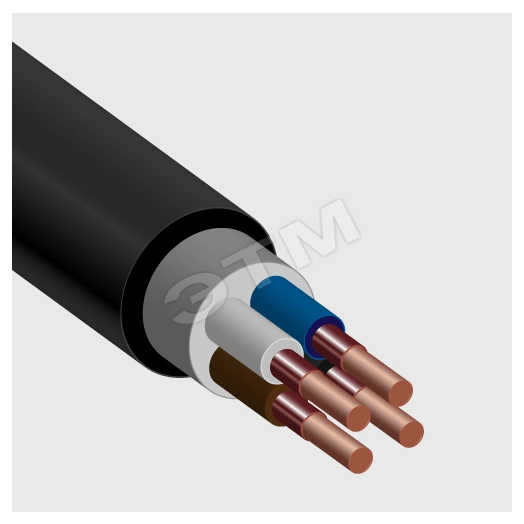 Кабель силовой ВВГнг(А)-FRLS 4х2.5ок(N)-0.660     однопрово лочный