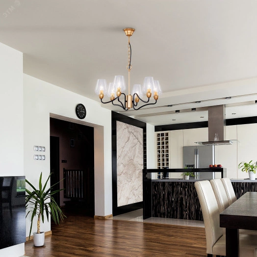 Люстра  Rivoli Fresco 5045-206 6 * E14 40 Вт лофт - кантри