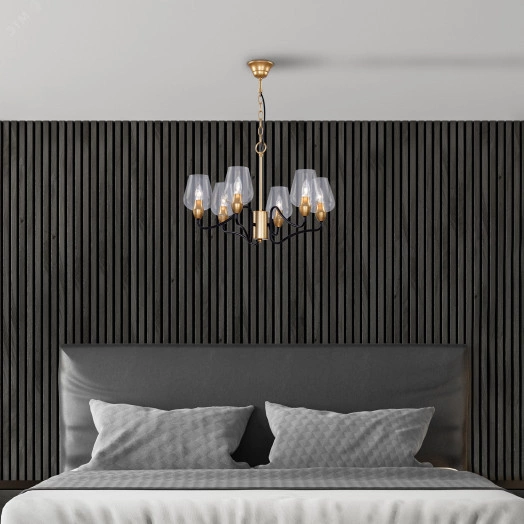 Люстра  Rivoli Fresco 5045-206 6 * E14 40 Вт лофт - кантри