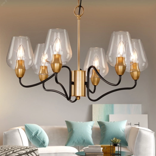 Люстра  Rivoli Fresco 5045-206 6 * E14 40 Вт лофт - кантри