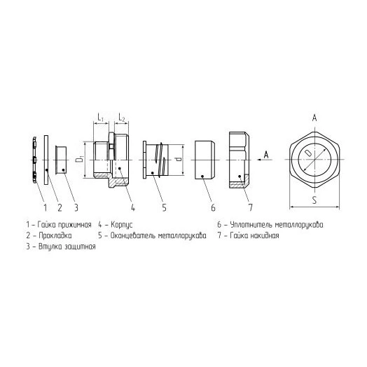 Муфта вводная ВМУ-50 (Fortisflex)