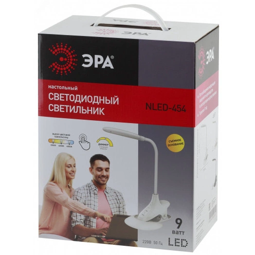 NLED-454-9W-BK Светильники настольные ЭРА наст.светильник NLED-454-9W-BK черный