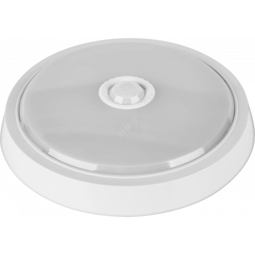 Светильник светодиодный ДБП-14w с датчиком 4000К 1200Лм IP40 круглый пластиковый белый ОНЛАЙТ