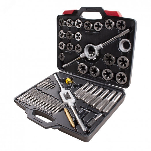 Набор метчиков и плашек SK-5 1/4'-1' кейс 51 предмет