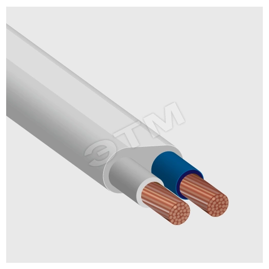 Провод ШВВП 3х0.75 белый ГОСТ