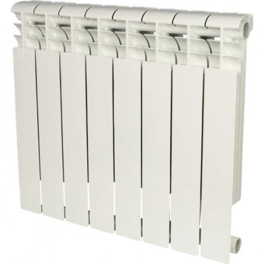 Радиатор алюминиевый секционный 500/80/8 боковое подключение