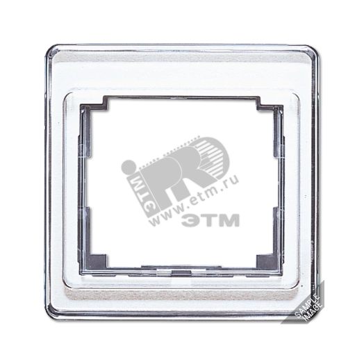 Рамка 4 поста вертикальная серебро