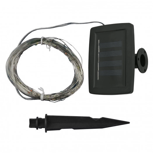 USL-S-128/PT9900 DEW Садовая гирлянда на солнечной батарее ''Роса''. 100 светодиодов. Разноцветный свет. 1*АА Ni-Mh аккумулятор в/к. IP44. TM Uniel.''