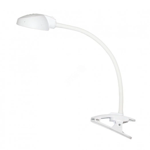 Светильник Веста С16 ПШ (LED, на прищепке)7 Вт,  гибкая стойка 450 мм, белый
