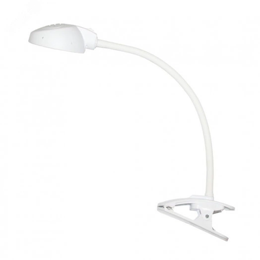 Светильник Веста С16 ПШ (LED, на прищепке)7 Вт,  гибкая стойка 450 мм, белый