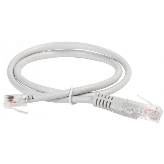 Патч-корд категория 5е RJ45-RJ12 0.5м PVC серый