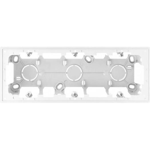 Коробка подъемная на 3 поста для накладного монтажа цвета алюминий S24 Harmonie