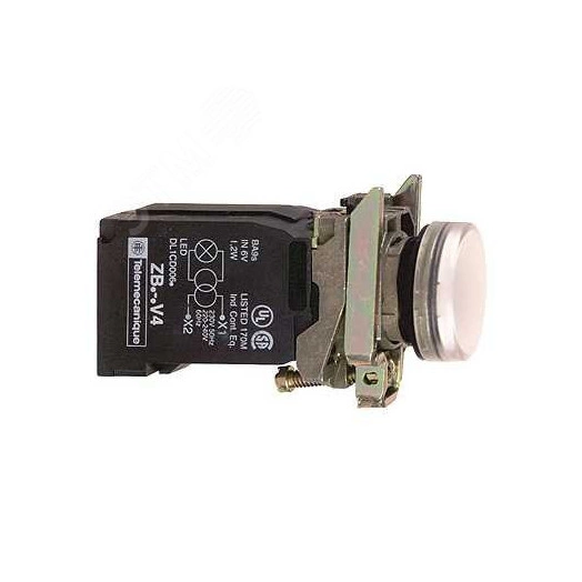 СИГН. ЛАМПА 22ММ С ТРАНСФ. ПИТ. БЕЛАЯ