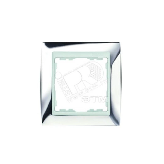 Рамка на 2 поста, S82, хром - белый