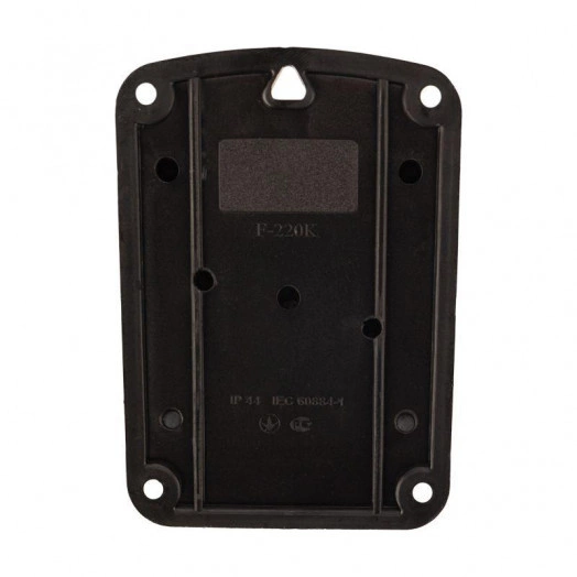 Розетка штепсельная влагозащ. стационарная угловая ОУ 16А IP44 230В 2P+PE каучук PROCONNECT 111-127-4