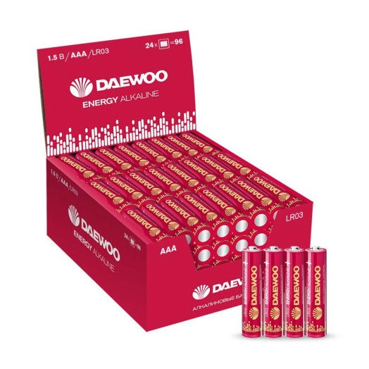 Элемент питания алкалиновый AAA/LR03 1.5В Energy Alkaline 2021 DB-4 (уп.4шт) DAEWOO 5029934