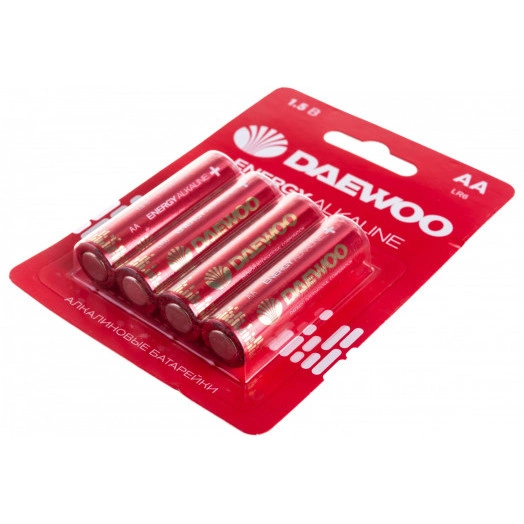 Элемент питания алкалиновый AA/LR6 1.5В Energy Alkaline 2021 BL-4 (уп.4шт) DAEWOO 5029781