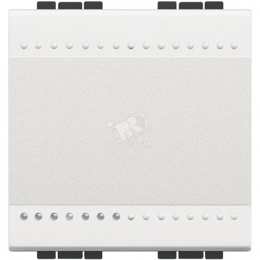 LivingLight Переключатель с винтовыми клеммами 2 модуля белый (N4003M2N)