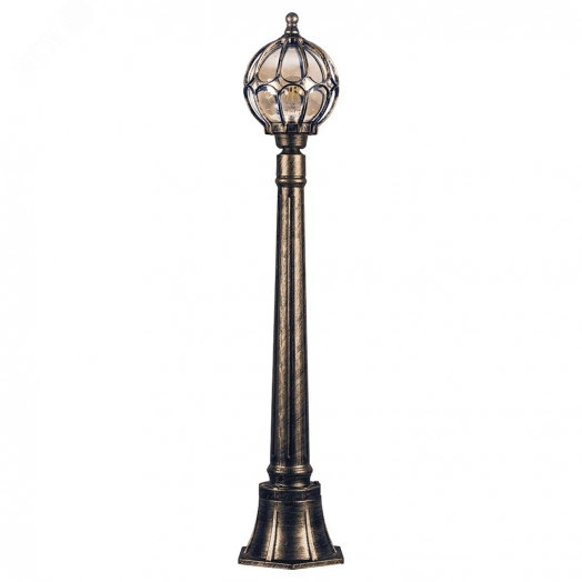 Светильник НТУ-60w столб Е27 IP44 черное золото (PL3706)