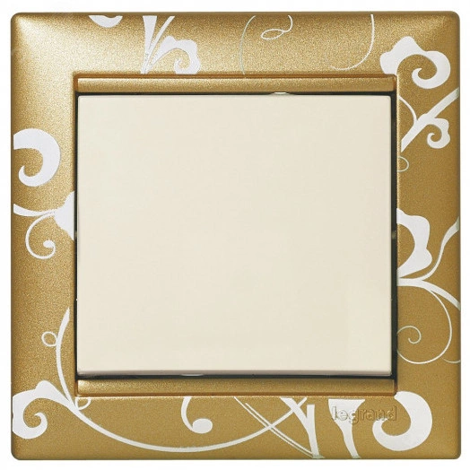 Рамка VALENA 1 пост золото барокко (770020)