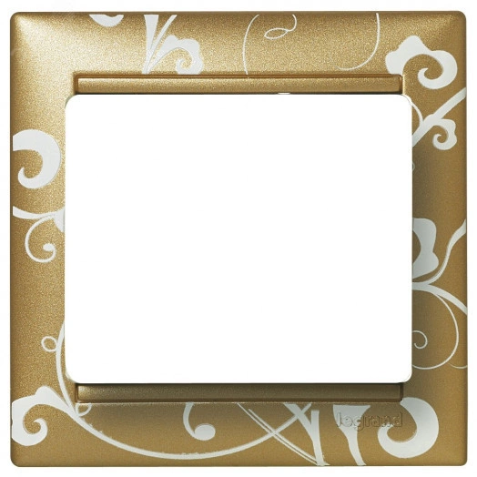 Рамка VALENA 1 пост золото барокко (770020)