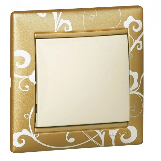 Рамка VALENA 1 пост золото барокко (770020)