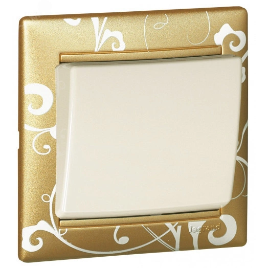 Рамка VALENA 1 пост золото барокко (770020)
