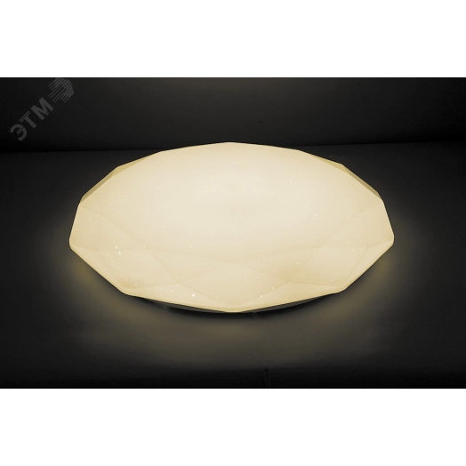 Светильник светодиодный ДБО-36w матовый с эффектом Звездного неба регулировкой цветовой температуры 3000-6500К светового потока max 2900Лм и режима освещенности с пультом управления и таймером выключения (AL5200)