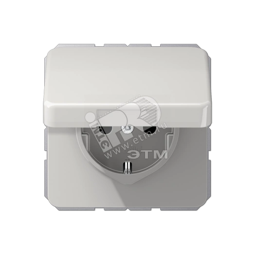 Крышка ударопрочная откидная ударопрочная для штекерных розеток  светло-серая (CD590BFKLLG)