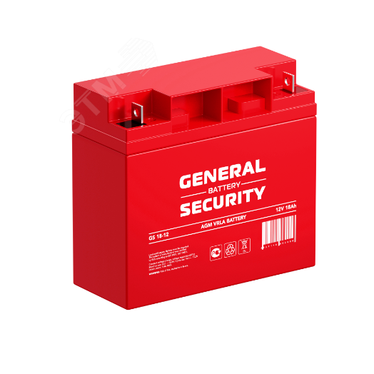 Аккумулятор GS 12В 18Ач (GS18-12 GENERAL SECURITY)