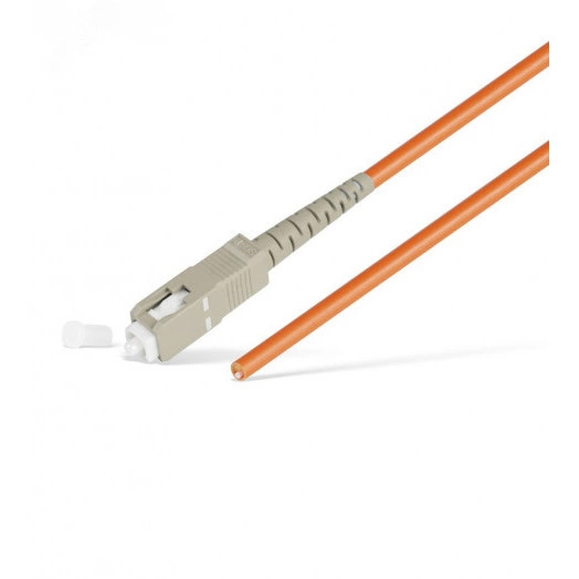 Шнур оптический pt SC/UPC 50/125мкм 1.5м LSZH (пигтейл) (NTSS-PGT-SC/U-50-1.5)