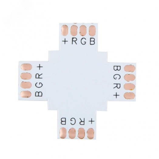 Плата соединительная (X) для RGB светодиодных лент шириной 10 мм LAMPER (etm144-129)