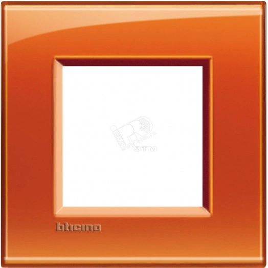 LivingLight Рамка прямоугольная 1 пост Оранжевый (LNA4802OD)