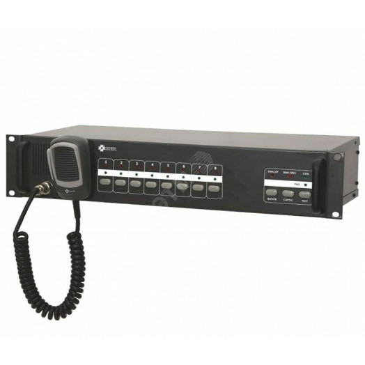 Селектор зон оповещения на 24 зоны, сигналы управления Сирена, RS-485, 255х88х484 (МЕТА 19580-24)