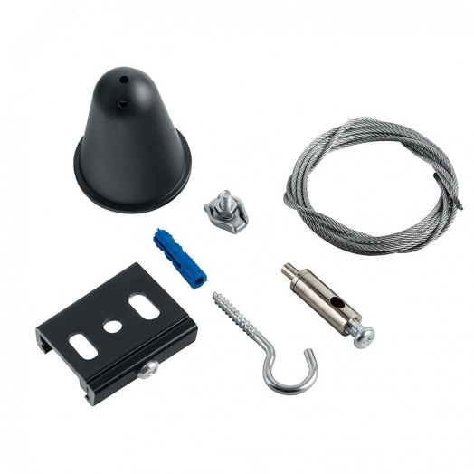 Комплект для подвесного монтажа STR-30-B-MK-5 для трехфазного шинопровода черный 5м ЭРА (Б0049764)