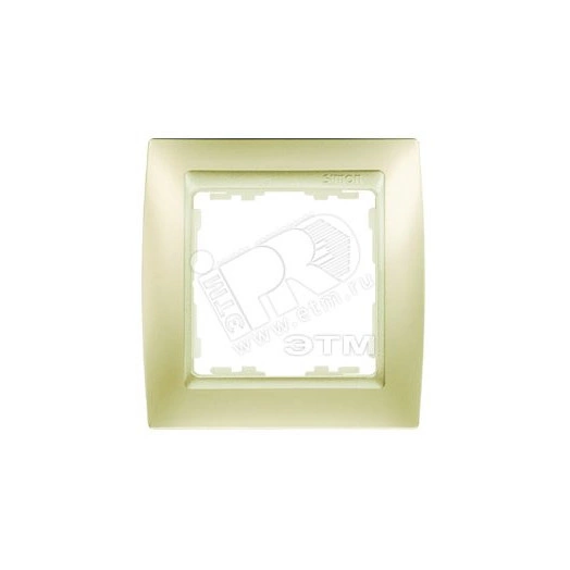 Рамка на 1 пост, S82, шампань матовая - шампань (82914-34)