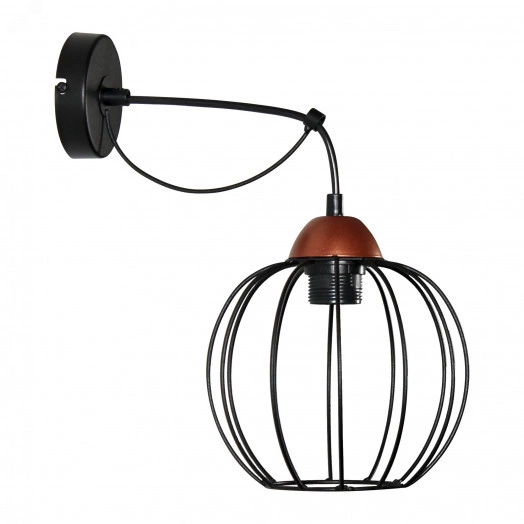 Светильник Конти 511 черн.муар медь (Плафон Шар) НББ 01-60-165 Е27 ИМ (1005405032)