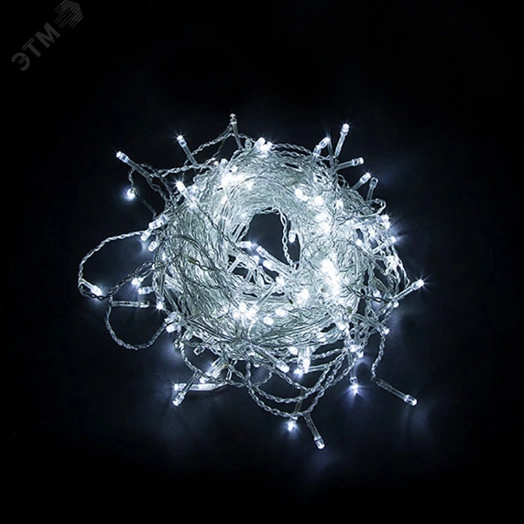 Гирлянда занавес LED 5000К эффект стробов 1.5х1.5м IP44 (CL18)