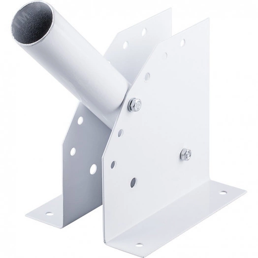 Кронштейн настенный с переменным углом наклона диаметр трубы 38мм серый для уличного светильника (ДС-1-38)