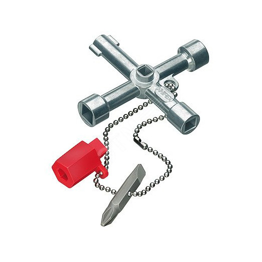 4-лучевой крестовой ключ для стандартных шкафов и систем запирания L-76 мм KN-001103 (KN-001103)