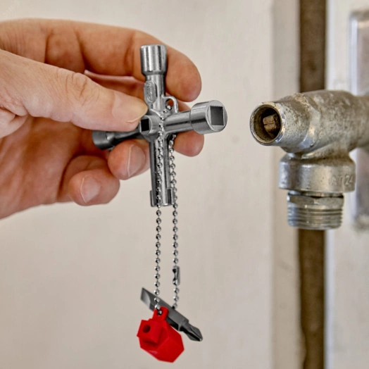 4-лучевой крестовой ключ для стандартных шкафов и систем запирания L-76 мм KN-001103 (KN-001103)