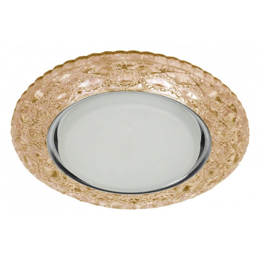 DK LD24 CHP/WH Точечные светильники ЭРА декор cо светодиодной подсветкой Gx53, шампань (Б0029632)