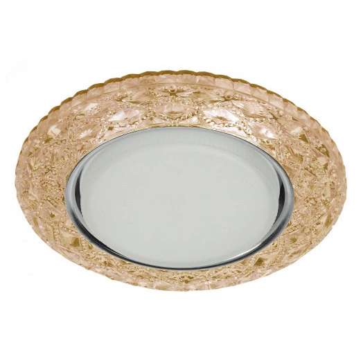 DK LD24 CHP/WH Точечные светильники ЭРА декор cо светодиодной подсветкой Gx53, шампань (Б0029632)