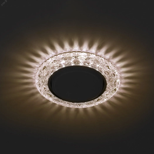 DK LD24 CHP/WH Точечные светильники ЭРА декор cо светодиодной подсветкой Gx53, шампань (Б0029632)