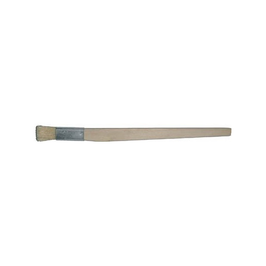 Кисть узкая, натуральная светлая щетина, деревянная ручка 10 мм (1244)