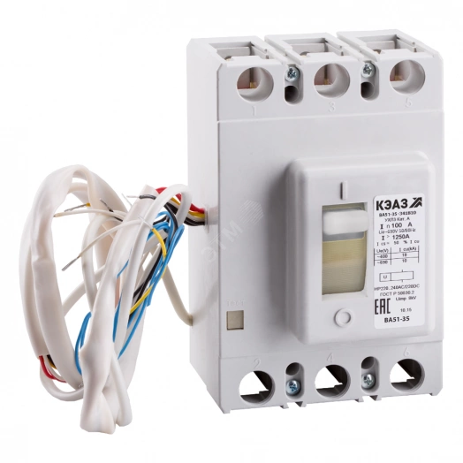 Выключатель автоматический ВА51-35М2-341110-200А-1250-690AC-УХЛ3-КЭАЗ (218428)