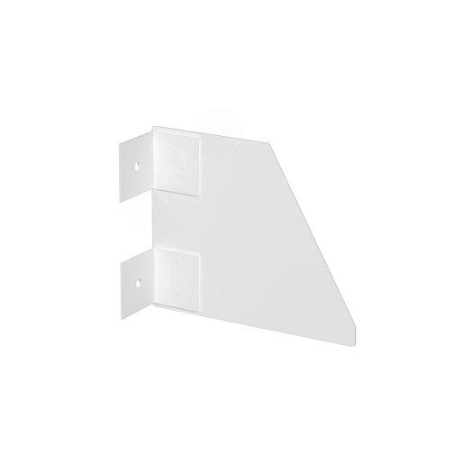 Торцевая заглушка кабельного канала GEK правая 133x110 мм (сталь, светло-серый) (GEK-SE133110P)